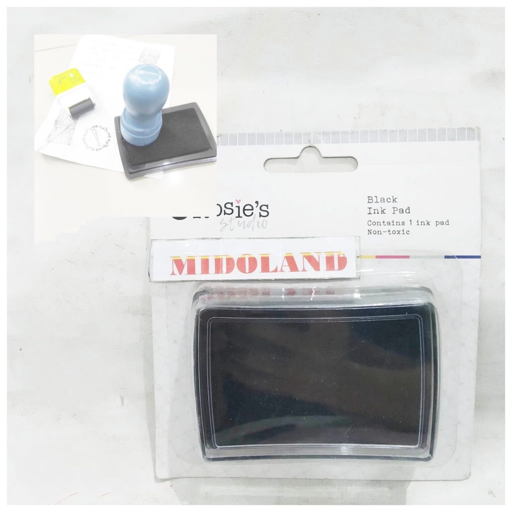 

stamp ink pad inkpad bak bantalan tinta stempel siap pakai