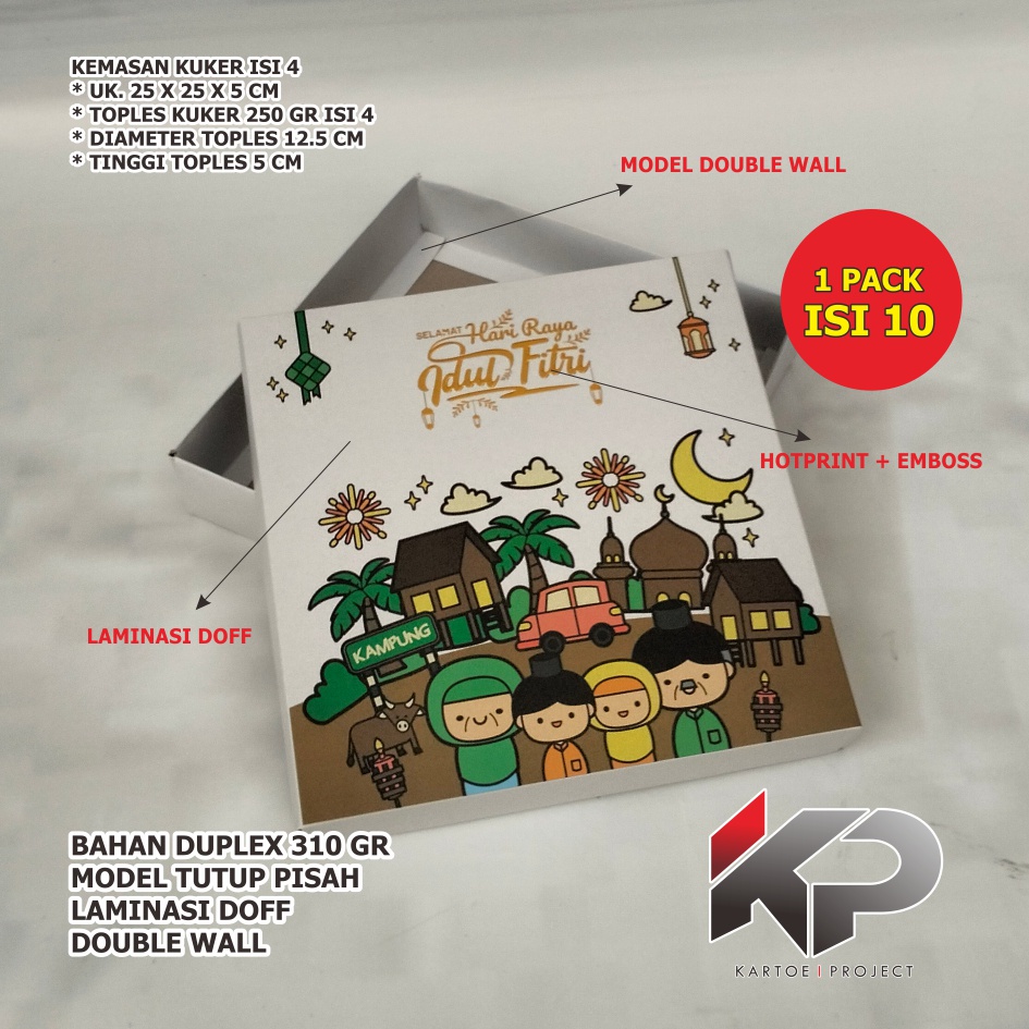 

PREMIUM BOX IDUL FITRI TOPLES 250 GR BULAT ISI 4