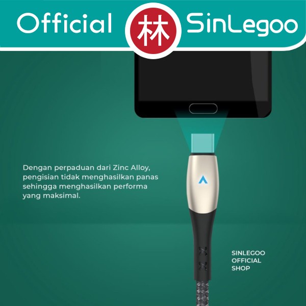 SinLegoo IDC-T1 Kabel Charger Fast Charging 65W 5A Type C Data Cable