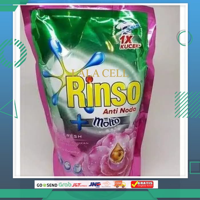 RINSO Cair Molto Rose Fresh Deterjen 750ml