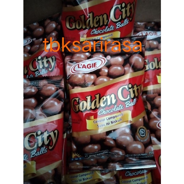 

Golden City 75gram Lagie Bola Coklat 75 gram L'agie Chocolate Balls