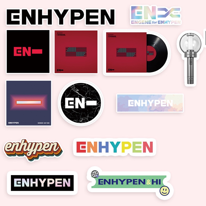 100pcs /set Kpop EN Sticker 2023stiker Darah Gelap Stiker Koper Diary Lucu READY STOCK LY