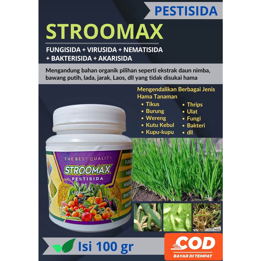 Stroomax 6 in 1 Pengendali & Pencegah Hama Untuk Semua Jenis Tanaman, Insektisida, Fungisida, Virusi