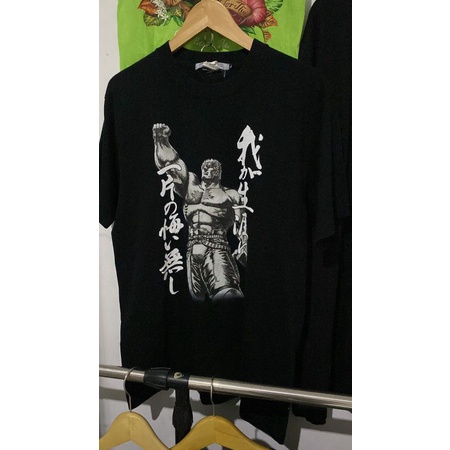 Vintage Original Hokuto No Ken Anime by Cospa 90s Japanese Anime Manga Cartoon Black L SECOND