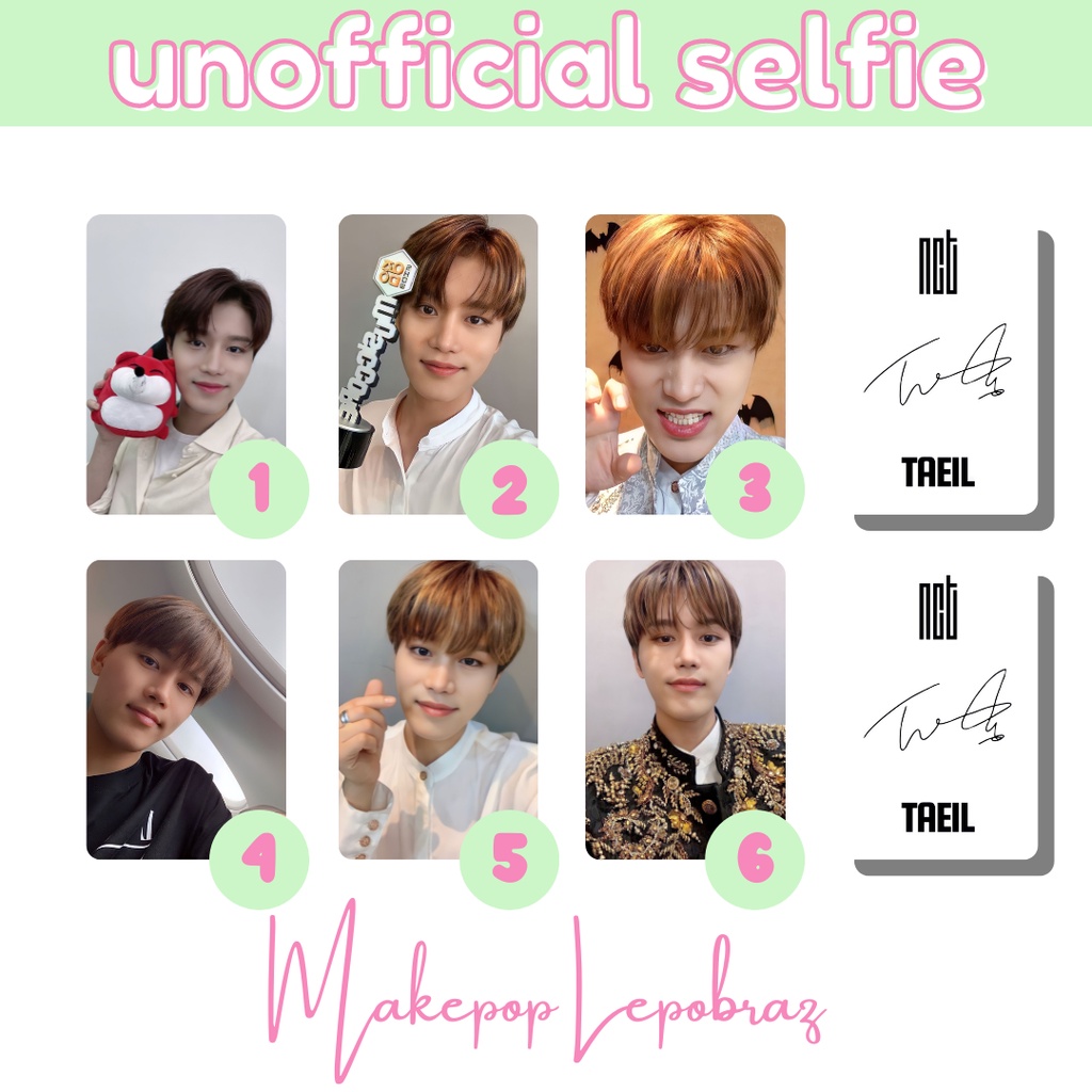 [PART 1A] [MIN. 3 PC] NCT WAYV UNOFFICIAL SELFIE - BOYFRIENDABLE TAEYONG TAEIL HENDERY KUN MARK RENJUN