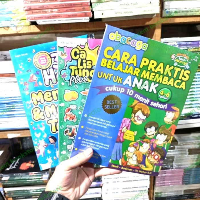 

Paket Tiga Buku Belajar Membaca Menulis Berhitung Siap Masuk Sd