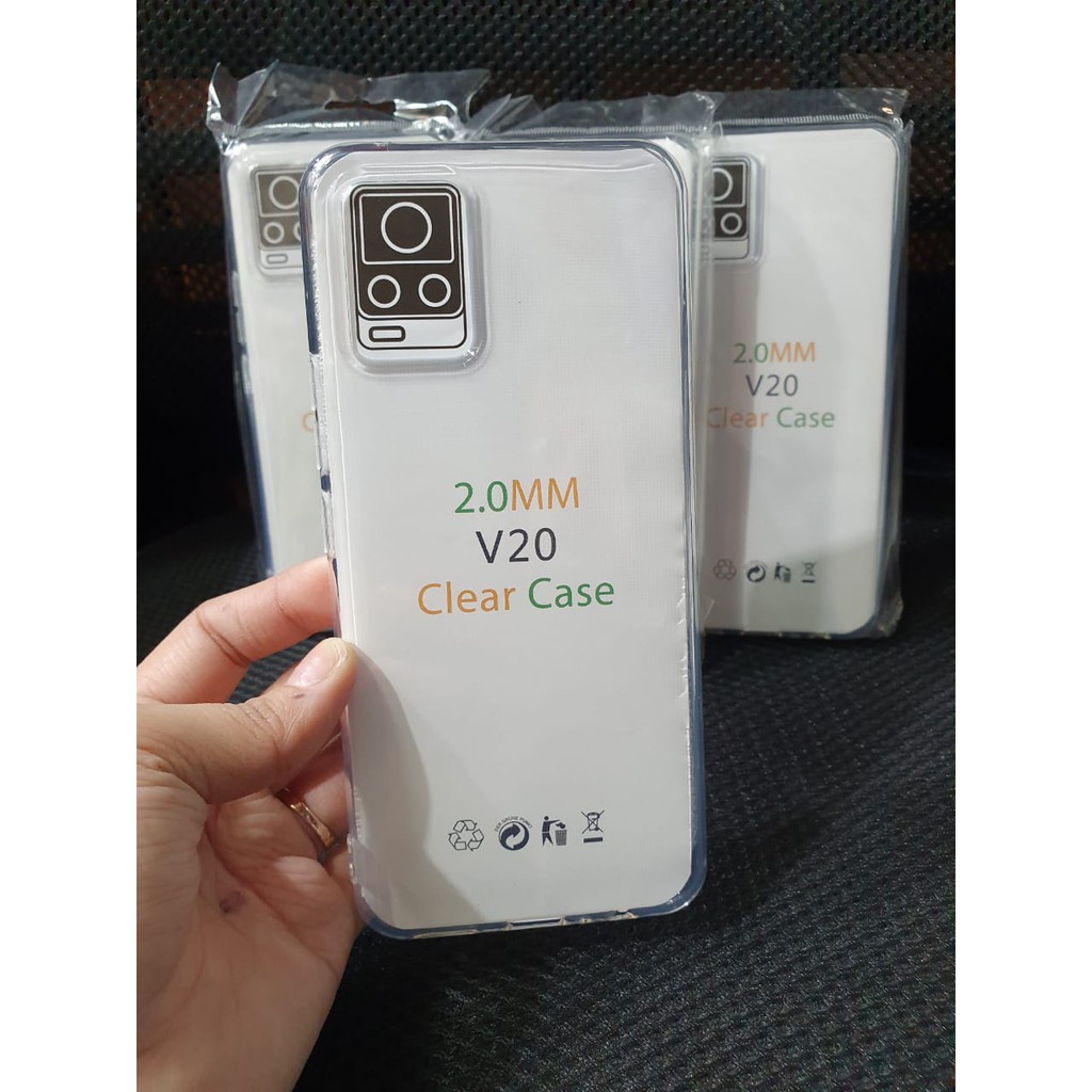 CASE COVER C/C- casing BENING TRANSPARAN Softcase For VIVO V15 V15 PRO V17 V19 V20 V20SE V21 V23 V23E Clearcase HD TPU Transparan Silikon Tebel Bening