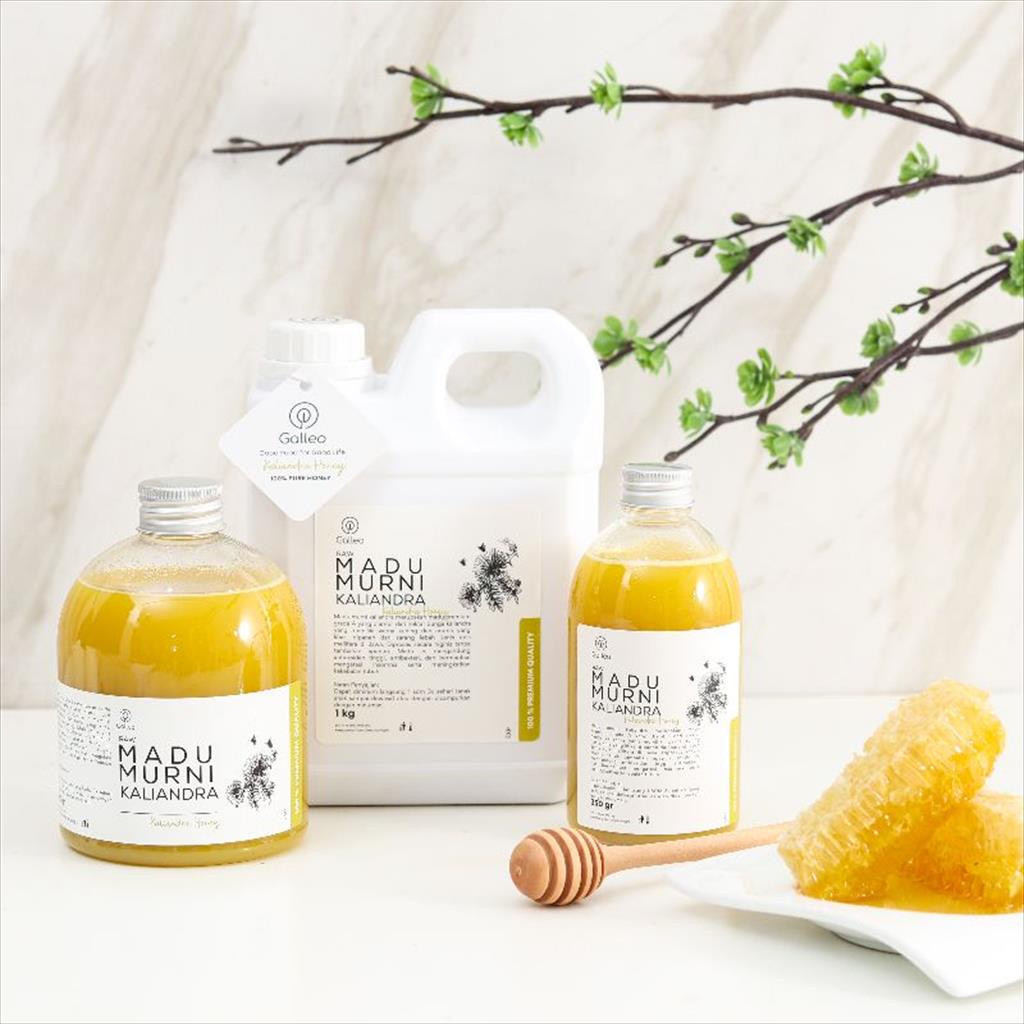 Madu Murni Asli 1kg Galleo Grade A Nektar Kaliandra 100% Alami Pure Natural Raw Honey Kesehatan