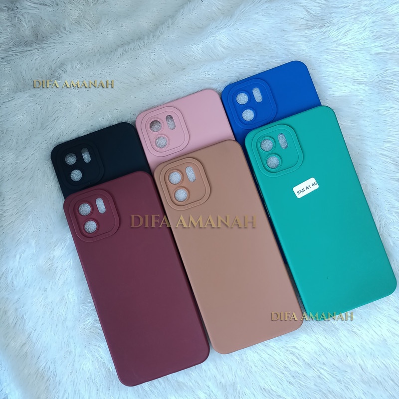 XIAOMI REDMI 5/XIAOMI REDMI 6/XIAOMI REDMI 5+/XIAOMI A1/XIAOMI POCO M3 CASE PRO CAMERA FULL WARNA BAHAN KARET case pro camera terbaru macaron