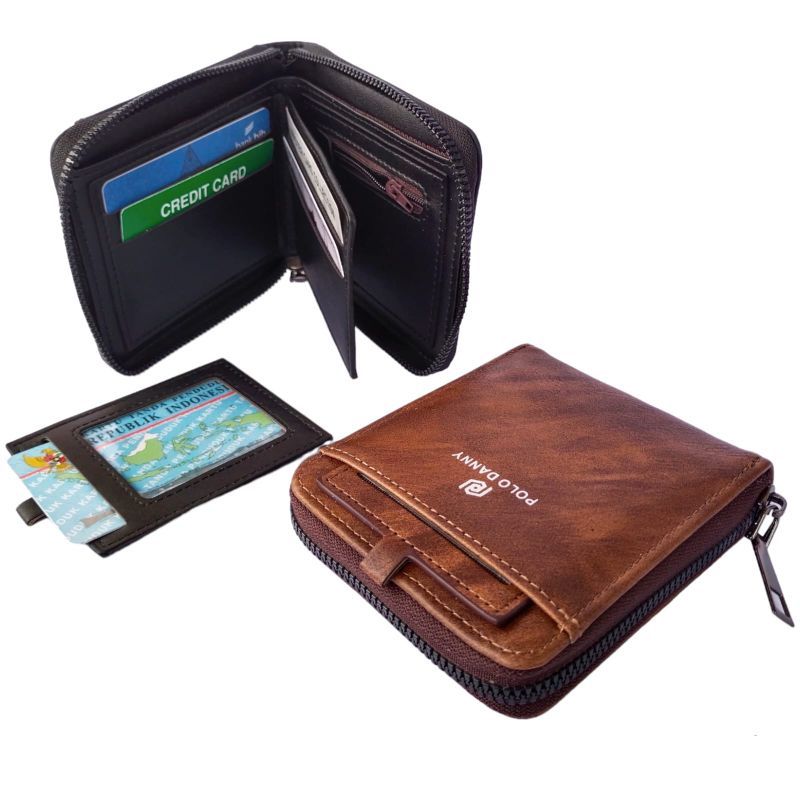 !COD! Dompet Res dompet walet kulit Import Pria Wanita Card Cabut