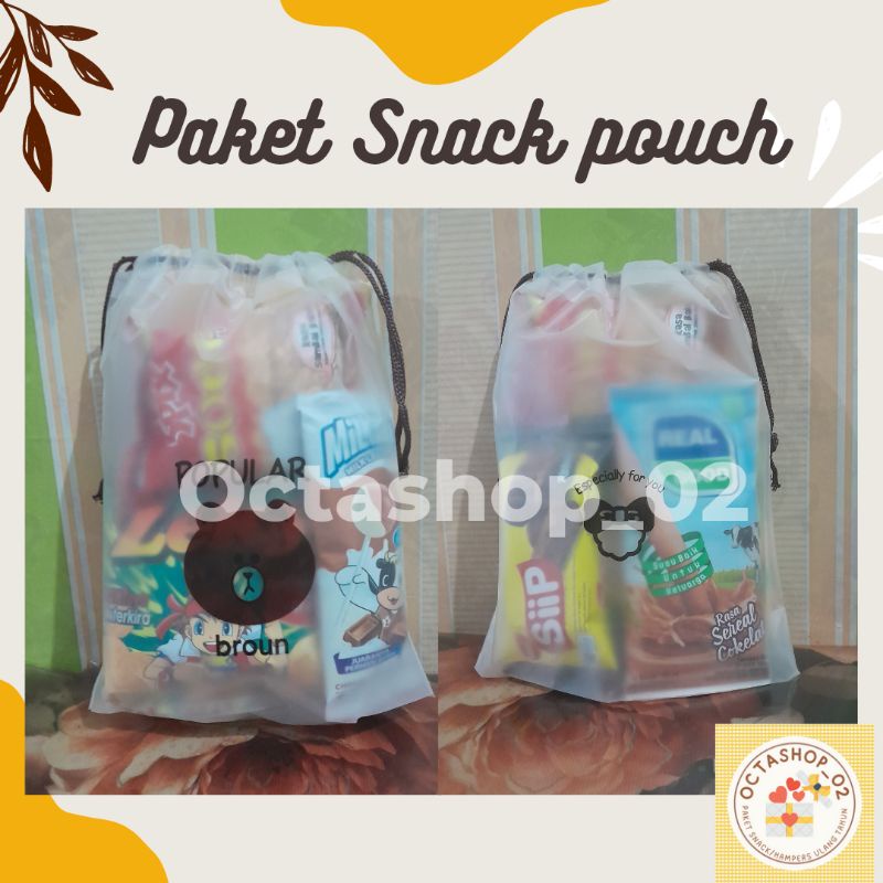 

Paket Snack Ulang tahun Kemasan pouch Kecil/Hampers snack