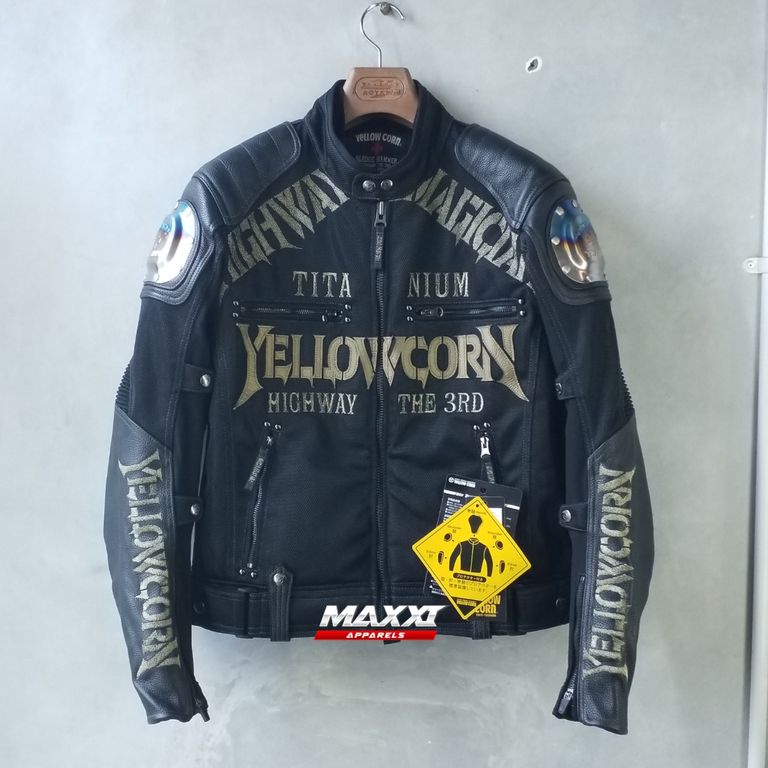 Jaket motor yellow corn - Titanium YB 2109 NEW