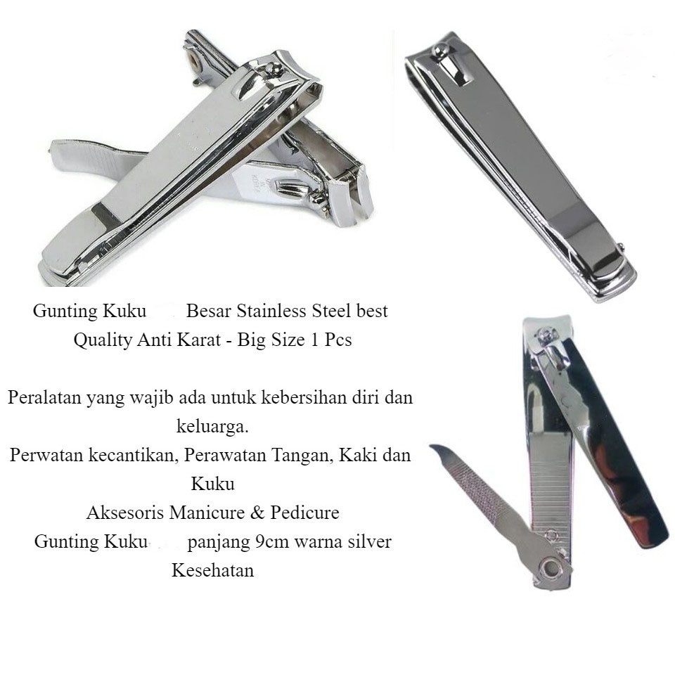 [ Cinicini ] Gunting Kuku Besar Stainless