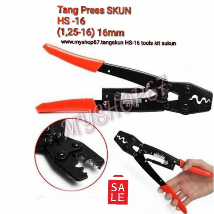 Tang Tang Press Skun Hs-16 (1,25-16) Crimping Tool Skun Hs - 16 (16Mm)