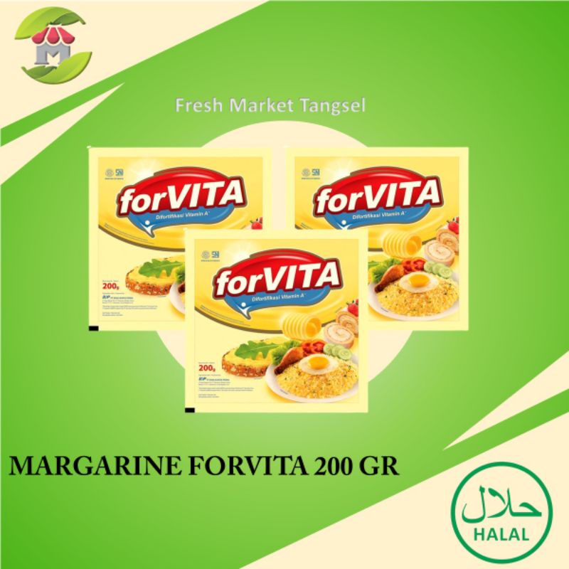 

Margarine Mentega Forvita 200 gram