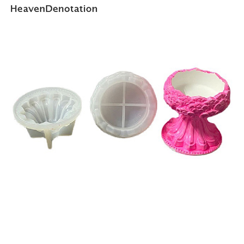 [HeavenDenotation] Diy Lotus Holder Silicone Cetakan Handmade Plester Tray Kerajinan Tangan Cetakan Tembikar HDV