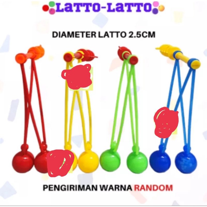MAINAN LATO LATO GAGANG BESAR/mainan latto latto anti gagal