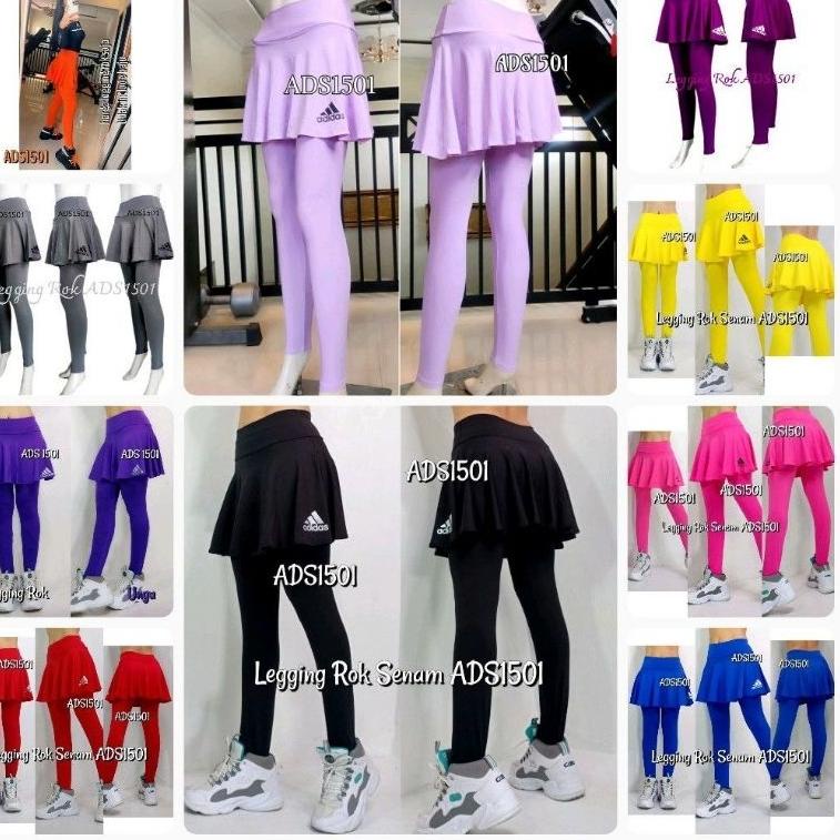 RECOMENDED Legging Rok Senam Aerobik ADS1501 Aerobic Gym Zumba Gowes Sepedaan Bike Dance