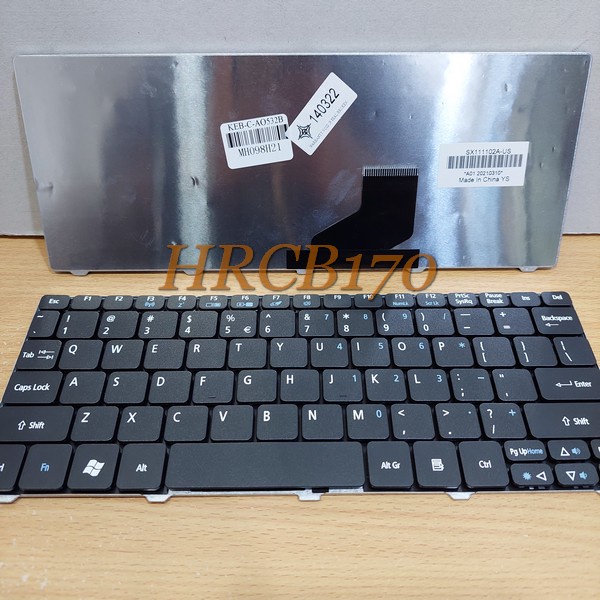 Keyboard Acer Aspire One 532 D255 D257 D260 D270 522 Hitam -HRCB