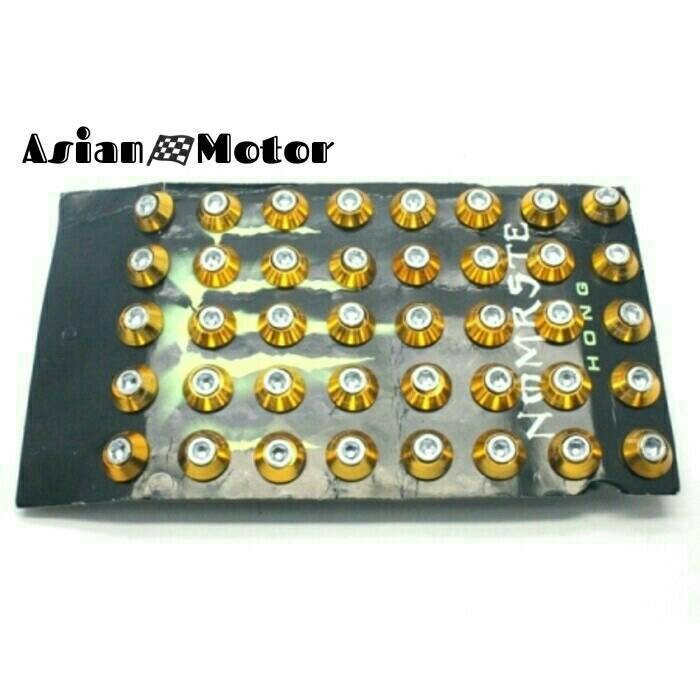 Baut L + Ring Monel Variasi Isi 40Pcs Universal/ Baut Monel L