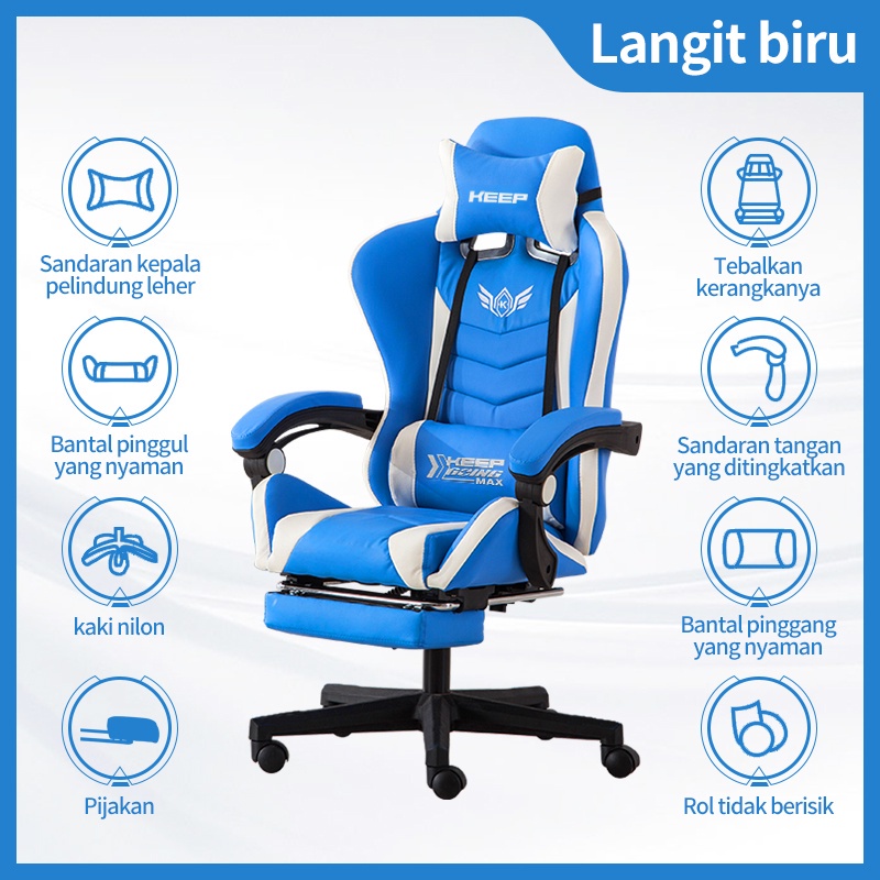 Kursi permainan/kursi kantor rumah/kursi siswa/kursi komputer/kursi pc/kursi gamer/kursi gaming/kursi fantech