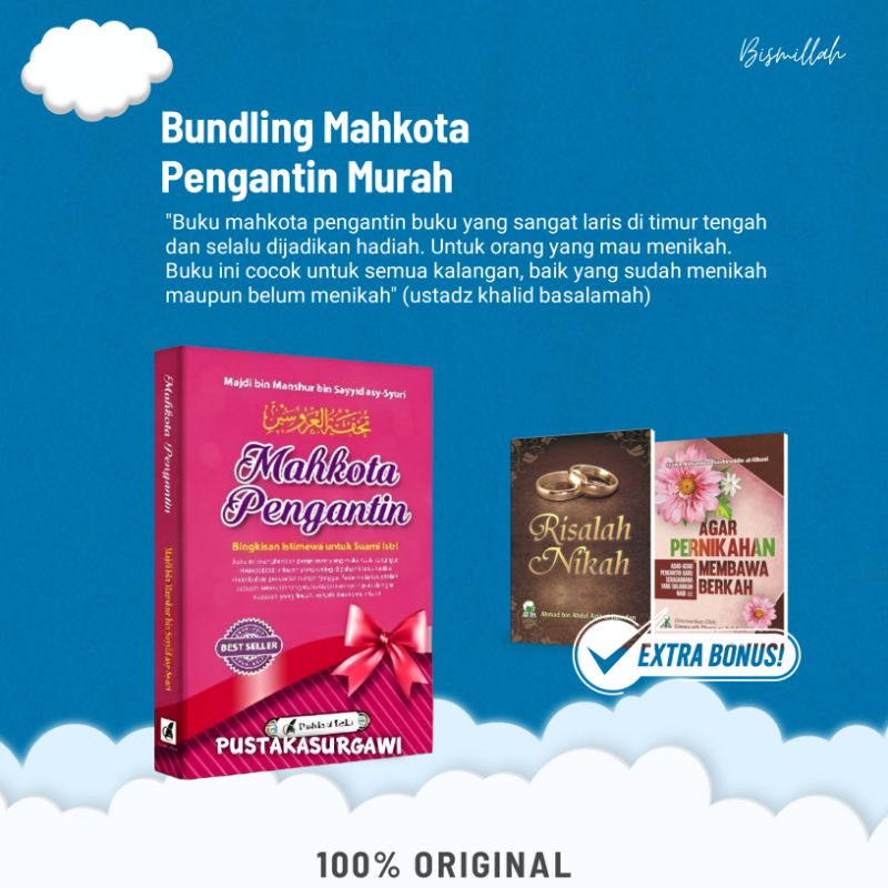 buku mahkota pengantin - paket buku mahkota pengantin - buku mahkota pengantin new cover - mahkota p