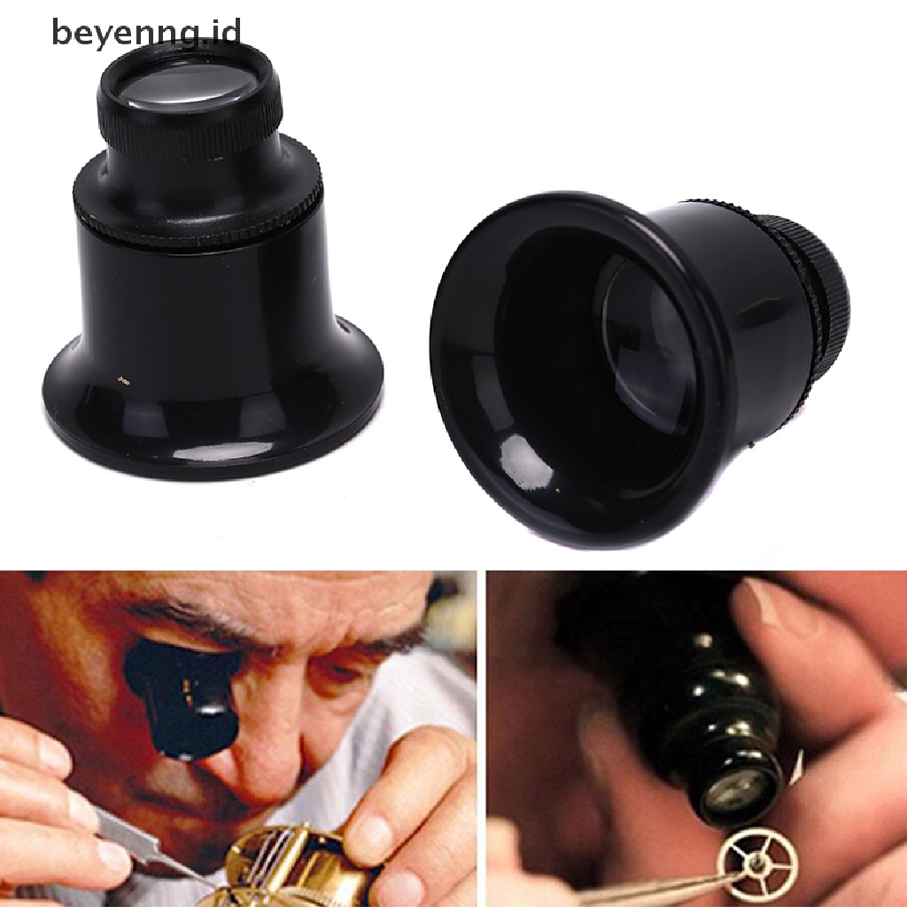 Beyen 20X Kaca Pembesar Eye Loupe Loop Optical Magnifier Perhiasan Watch Repair Tool ID