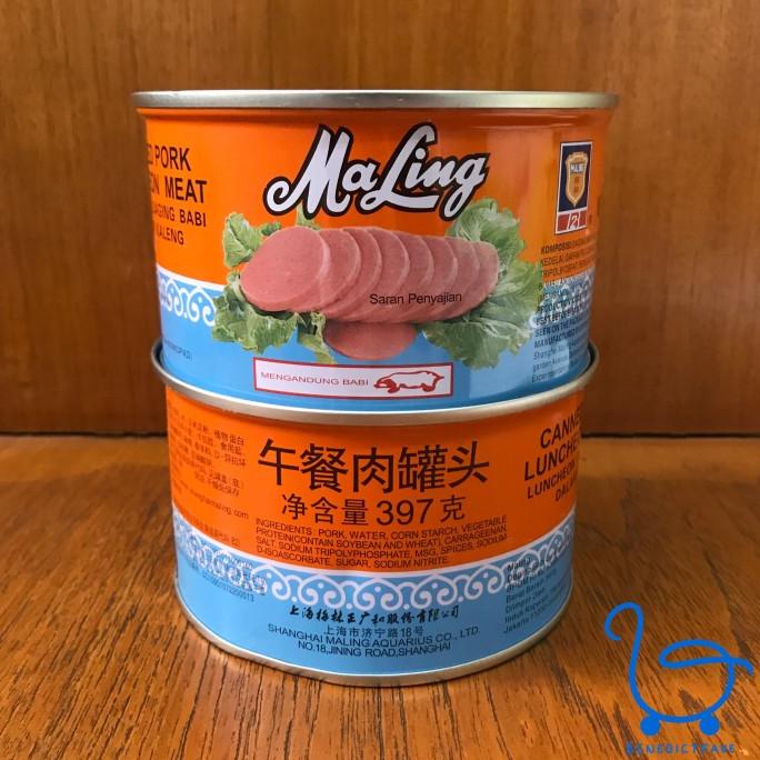 

Maling 397gr TTS/FYF / Ma Ling Babi / Luncheon Meat / HAM Kaleng TERLARIS