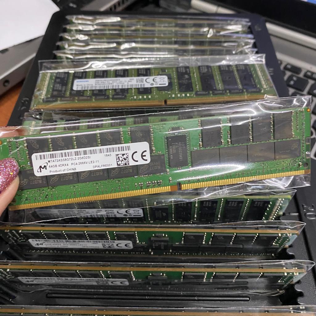 Ram memory server DDR4 64Gb 4DRx4 PC4-2666V-LD2 LRDIMM ECC REGISTER KHUSUS PC SERVER