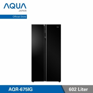 KULKAS SIDE BY SIDE AQUA IG675 (2 PINTU JUMBO) (GARANSI RESMI)