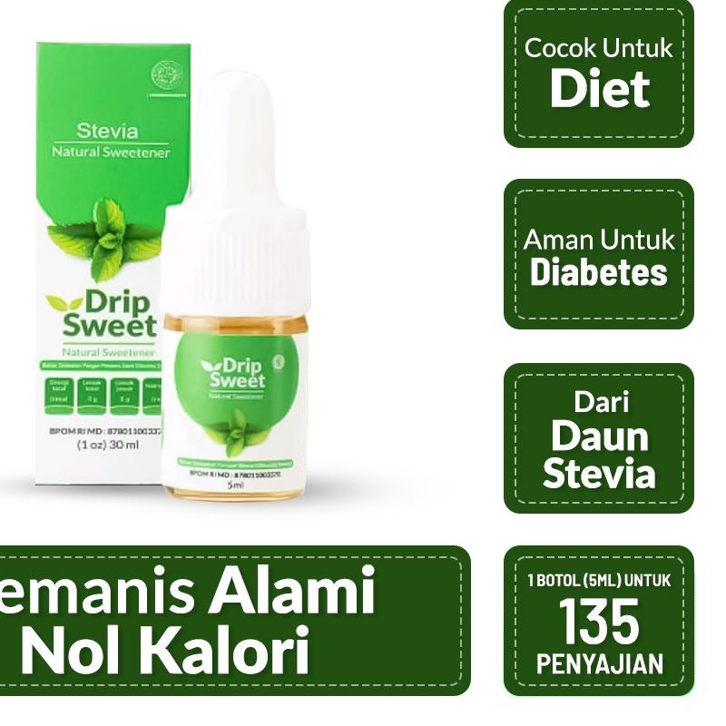 

➴ Drip Sweet 5 ML Gula Stevia Cair ➷