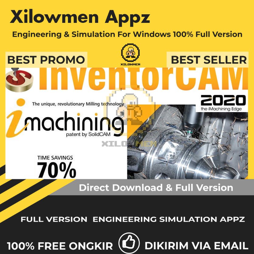 [Full Version] InventorCAM 2022 SP2 HF2 for Autodesk Inventor Pro Engineering Software Lifetime Win OS