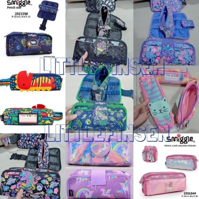 

pensil case smiggle/kotak pensil anak/smiggle pensil case/sequin