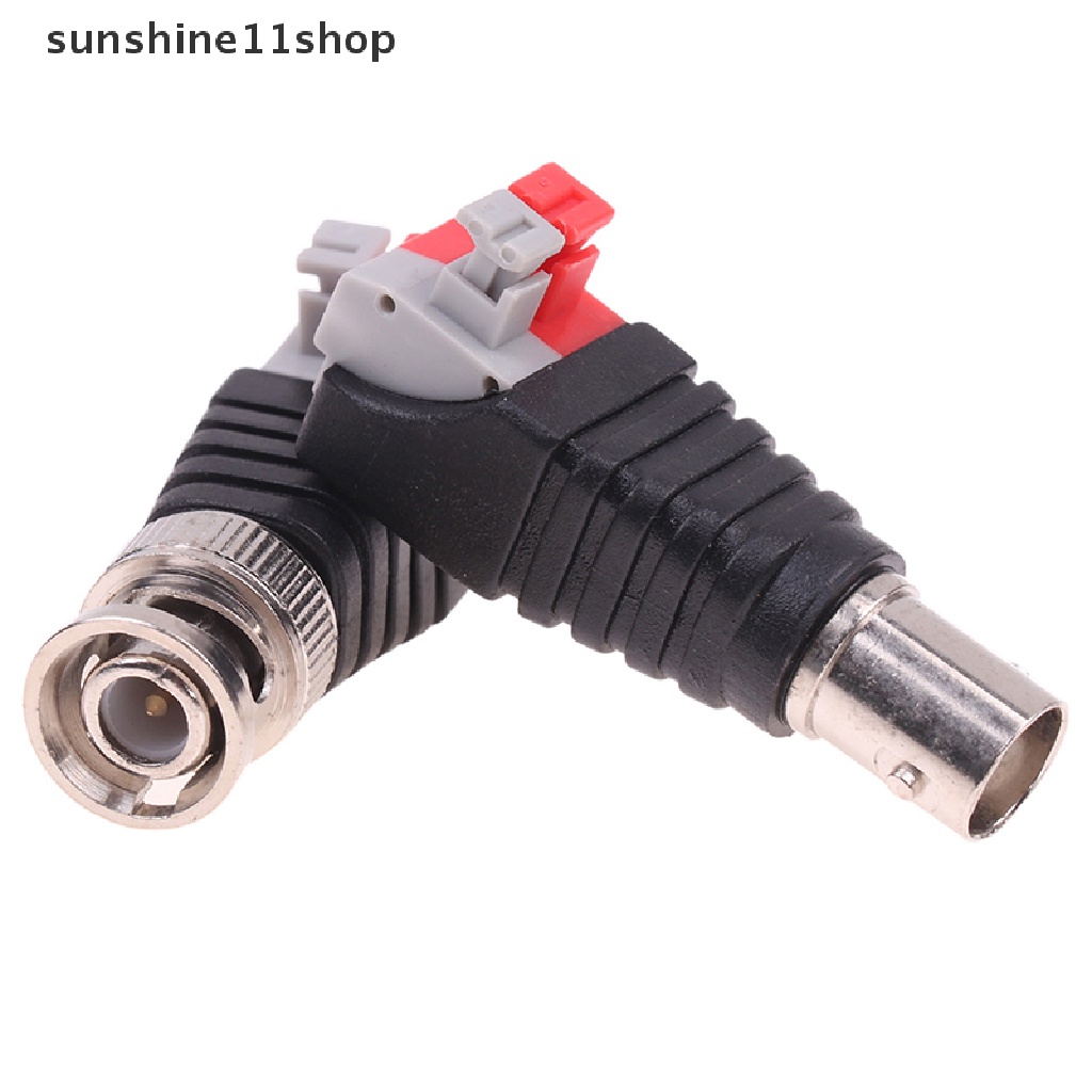 Sho 2PCS Q9 Plug 75-5 Press Bnc Konektor Bnc Video Kabel Interface Inti Tembaga N