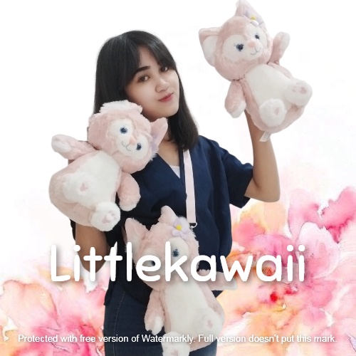 LK/Tas Ransel Boneka Plush Anak Remaja Fashion Korean Style Stella Rabbit Kelinci Bunny Animal  Lucu Soft Cute