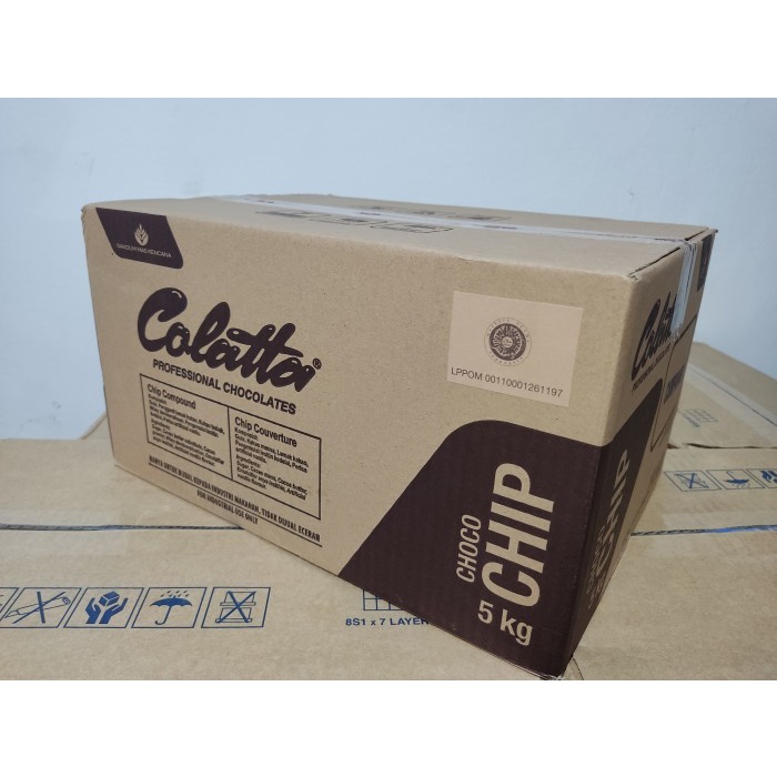 COLATTA COMPOUND CHOCOLATE CHIPS 5KG/KEMASAN ASLI 5 KG/1 CARTON