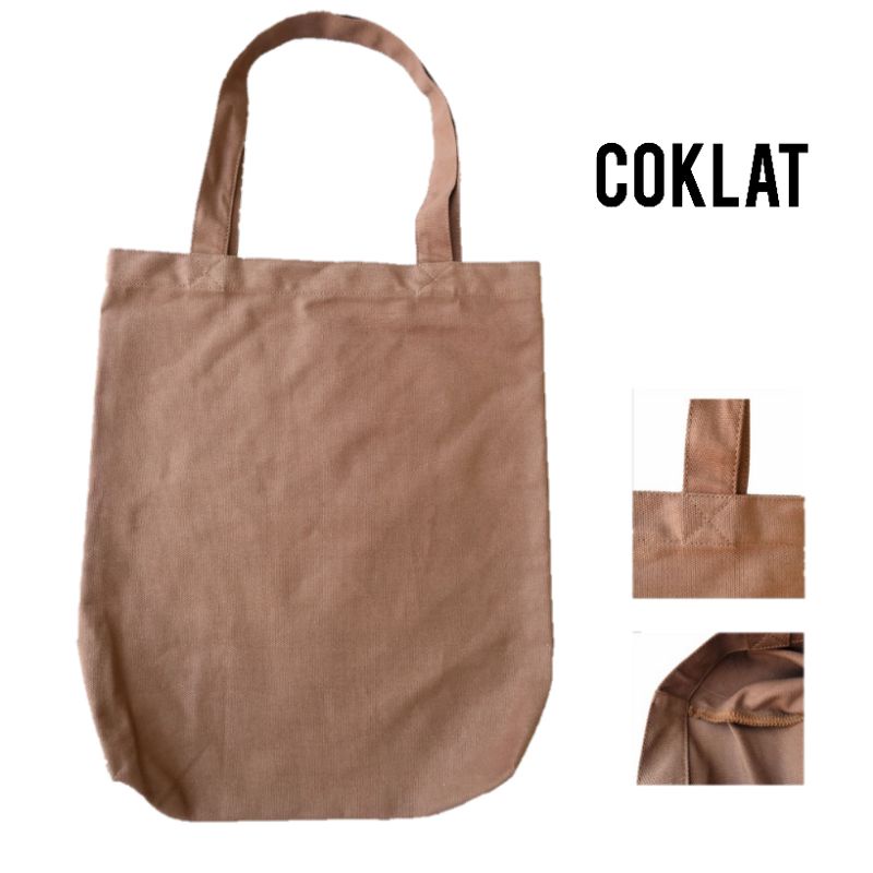 Tote bag Canvas Terpal Tebal Polos 35 x 40 cm Totebag Kanvas