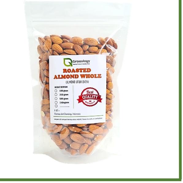

➬ Roasted Almond Whole / Almond Utuh Oven (500 gram) by Granology ○
