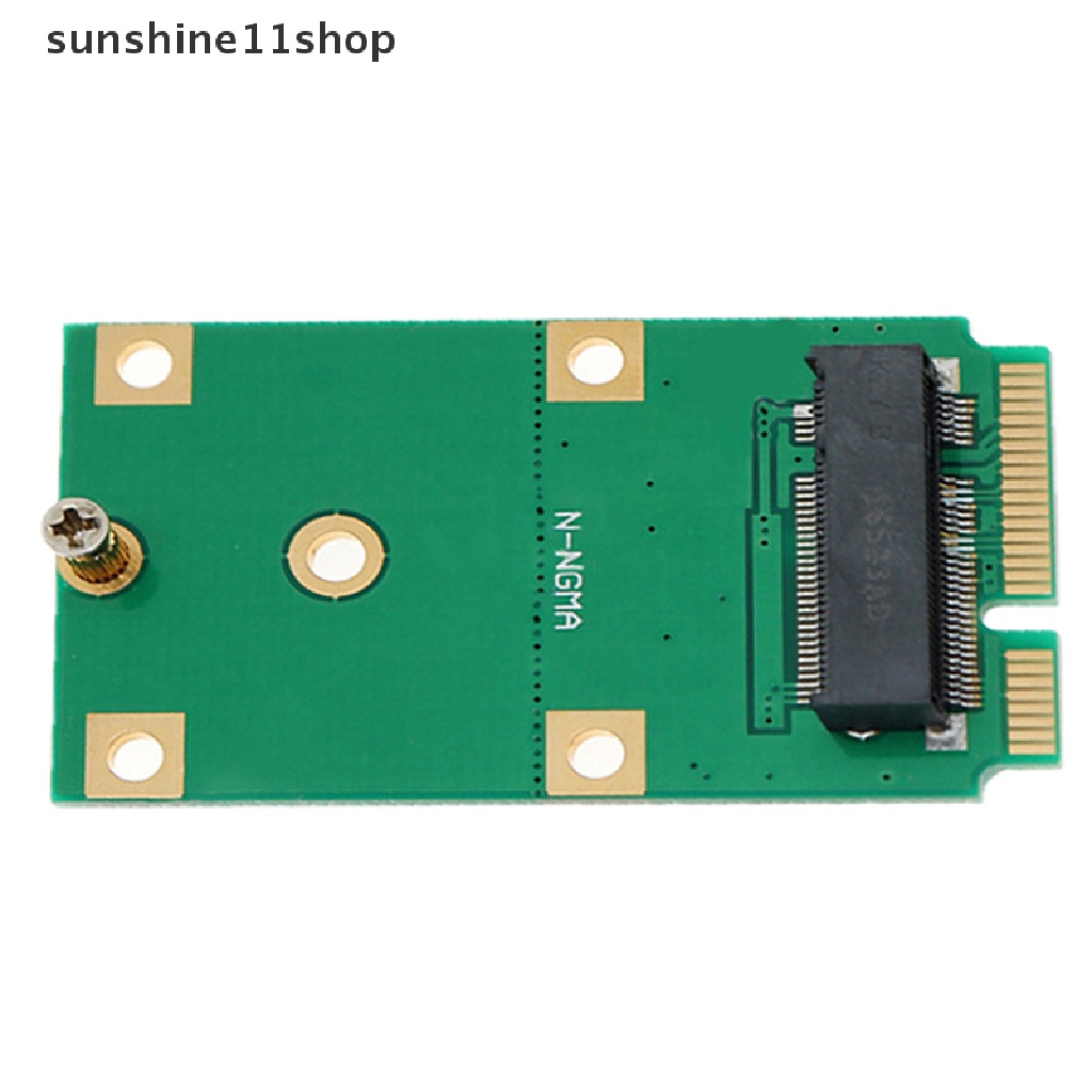 Sho MINI PCI-E 3.0 SSD To NGFF M.2 SATA Interface Adapter Card Kartu Konverter Adaptor PCIE MINI N