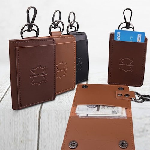 Dompet Kulit Pria Dompet Panjang Kartu Pria Lipat Kulit Sapi Asli F012