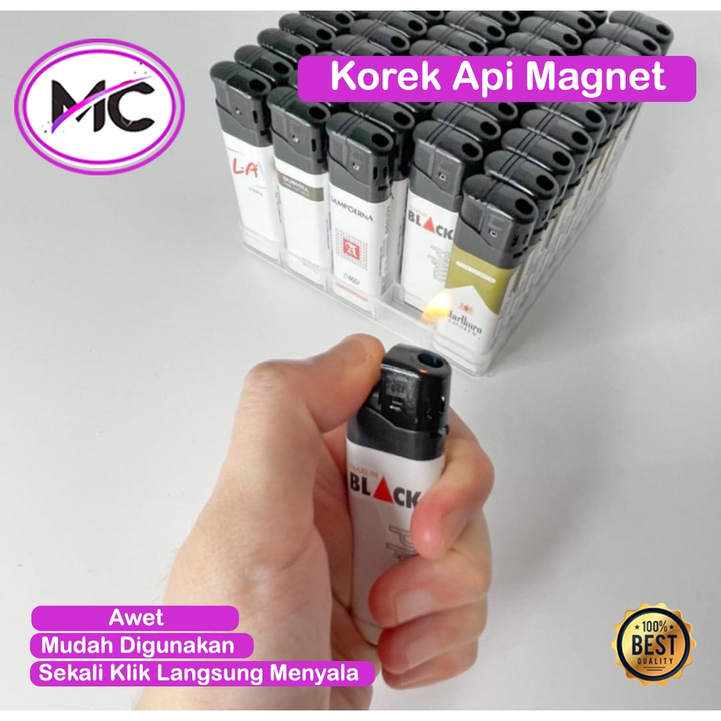 Korek Api Magnet SNI Motif Korek Gas Pencet Pemantik Api Mancis Magnetic Lighter