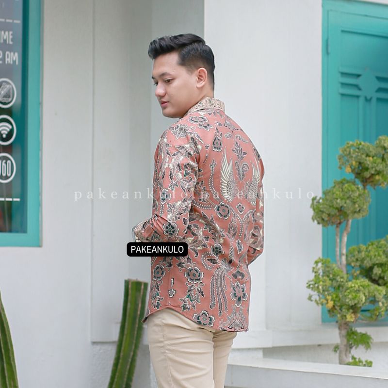 Batik Premium Pria Slimfit || Motif Sakuntala