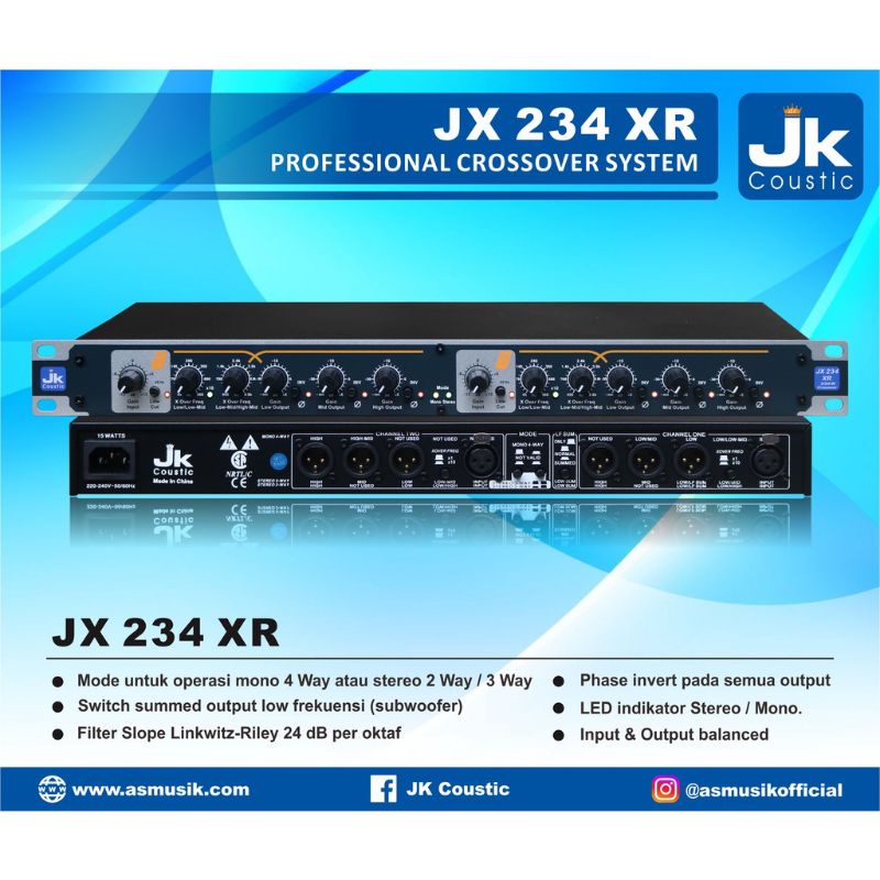 crossover JK COUSTIC JX-234XR