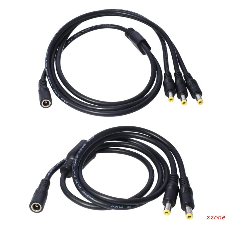 Zzz DC 1kabel Power Splitter Female Ke2Per3 Male 2.5x5.5mm Untuk Keamanan Kamera CCTV