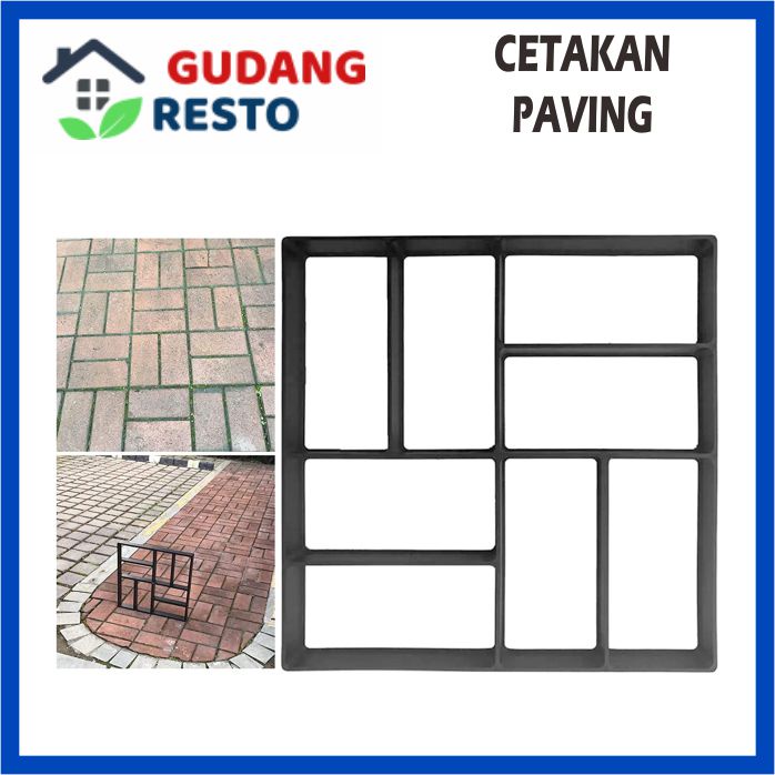 DIY CETAKAN PAVING BLOCK CETAKAN SEMEN MOLD JALAN TERAS TAMAN LANTAI CETAKAN PAVING BLOK MUDAH PRAKTIS