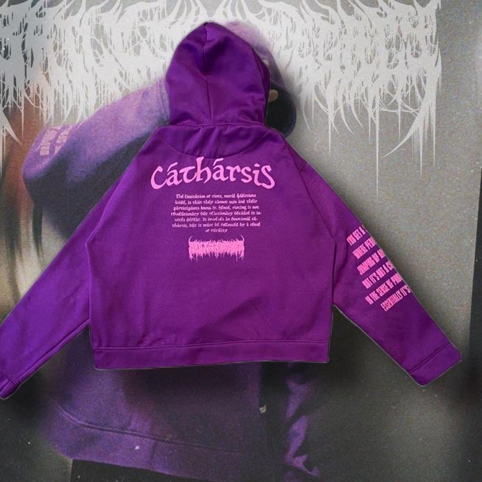 ♚ Unfinished Crop Hoodie Brilliant Legacy - Catharsis ☻