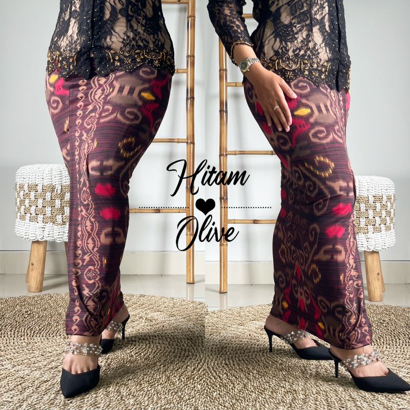 kamen jadi rok panjang motif batik bahan moscrepe strait