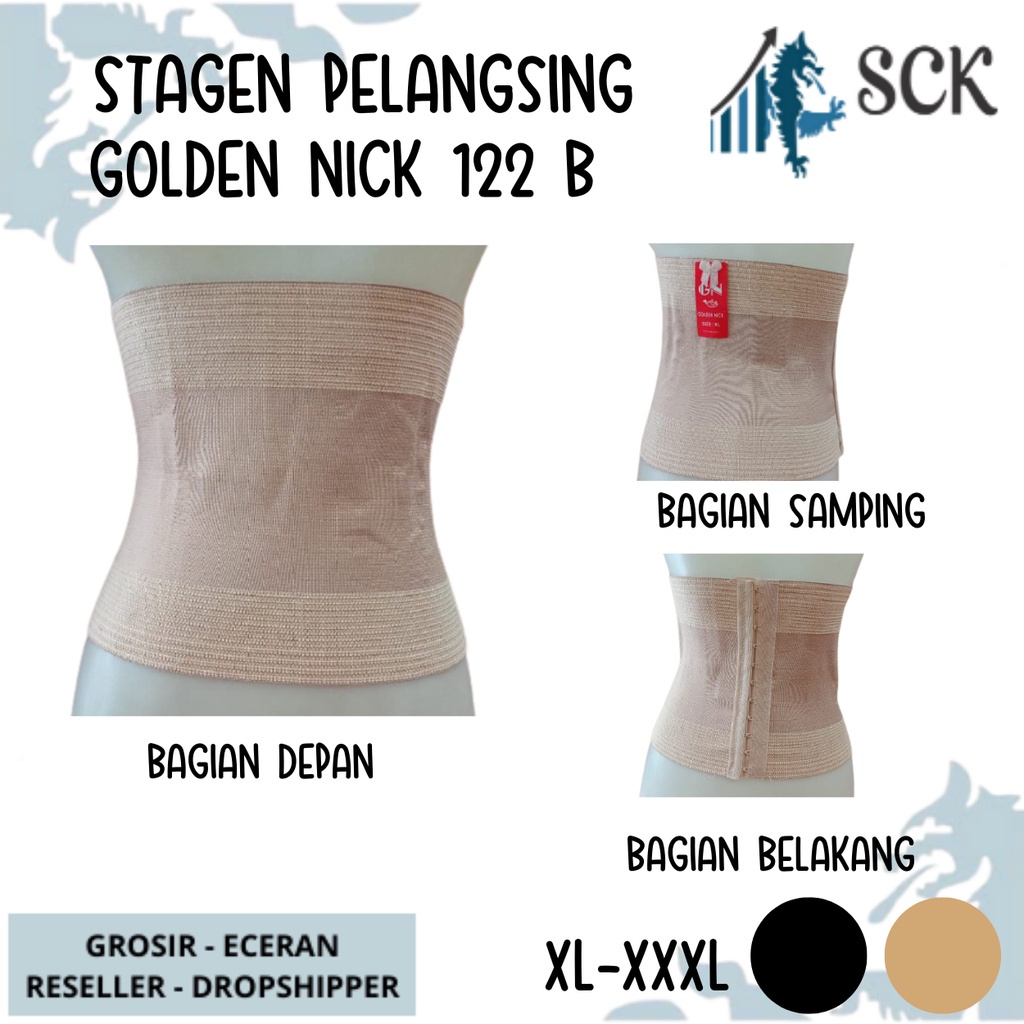 KORSET Pendek GOLDEN NICK 122 B PENGAIT / PELANGSING PERUT Wanita SETELAH MELAHIRKAN / STAGEN GOLDEN NICK 122B KAIT - sckmenwear GROSIR