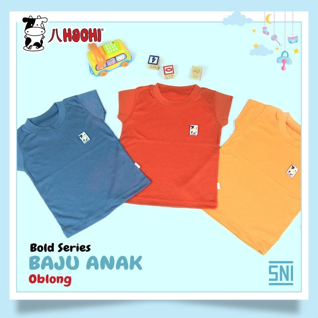 isi 3pcs Hachi BOLD Series Singlet Luar Oblong Gantung Celana Pendek Celana Panjang