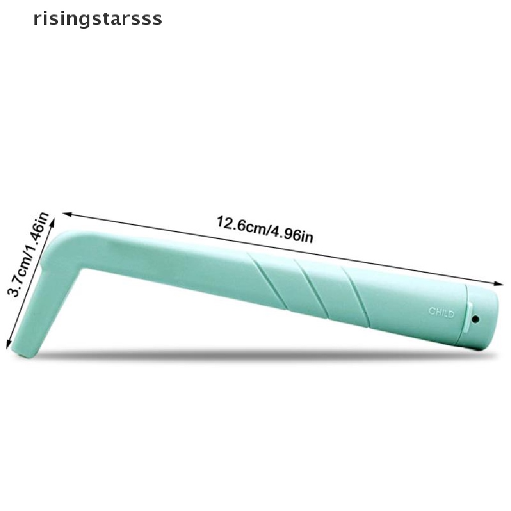 Rsid Span-new Anti Hiccup Artefak Hiccup Stop L Shaped Sedotan Anak Dan Dewasa Reusable Jelly